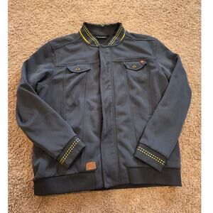 Mcdonald's employee jacket timeless elements uniform fleece lined grey MC843 XL